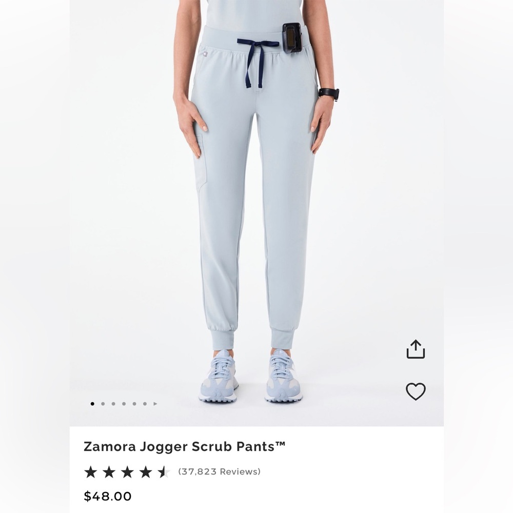 Dusty Blue Figs Scrub Set
